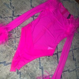 pink "Akira" body suit.